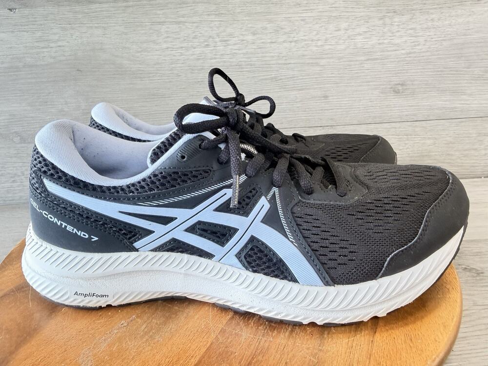 ASICS Gel Contend 7 Black. Womens 10 Wide